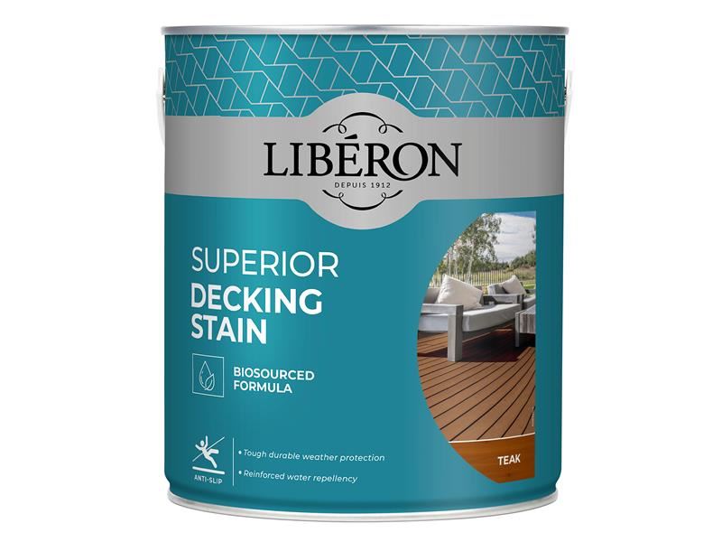 Liberon Superior Decking Stain Teak 2.5 litre Liberon - Dynamic Drive