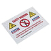 Sealey Hybrid/Electric Vehicle Warning Sign HYBRIDSIGN Sealey - Dynamic Drive