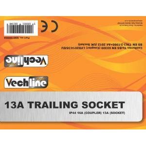 Vechline 13A Trailing Socket QQ016090A Vechline - Dynamic Drive