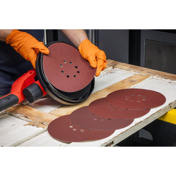 Sealey Hook-and-Loop Sanding Disc Set 225mm 5pc SSD05 Sealey - Dynamic Drive
