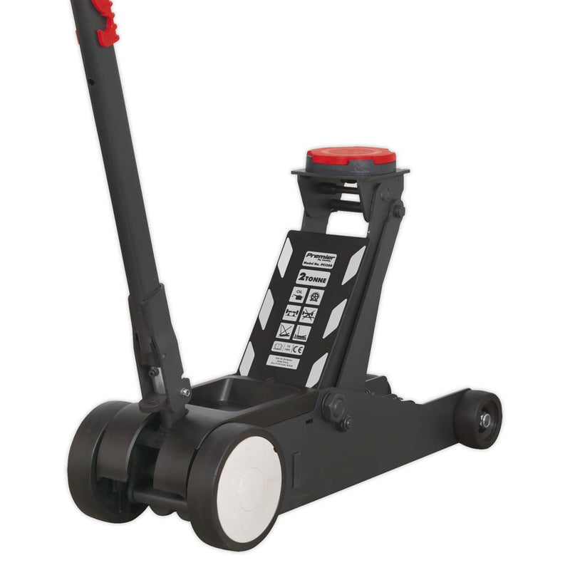 Sealey Premier Trolley Jack 2tonne PFJ200 Sealey - Dynamic Drive