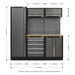 Sealey Superline Pro 2.0m Storage System Wood Worktop APMSSTACK02W Sealey - Dynamic Drive