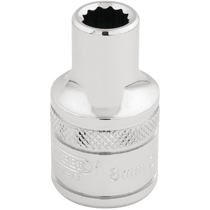Draper HI-TORQ 12 Point Socket, 1/2" Sq. Dr., 8mm 33038 Draper - Dynamic Drive