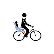 Thule RideAlong tiltable child bike seat dark grey Child bike seat Thule - Dynamic Drive