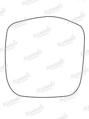 Summit Stick-On Commercial Mirror Glass fits Toyota Hi-Ace Power Van LHS Summit - Dynamic Drive