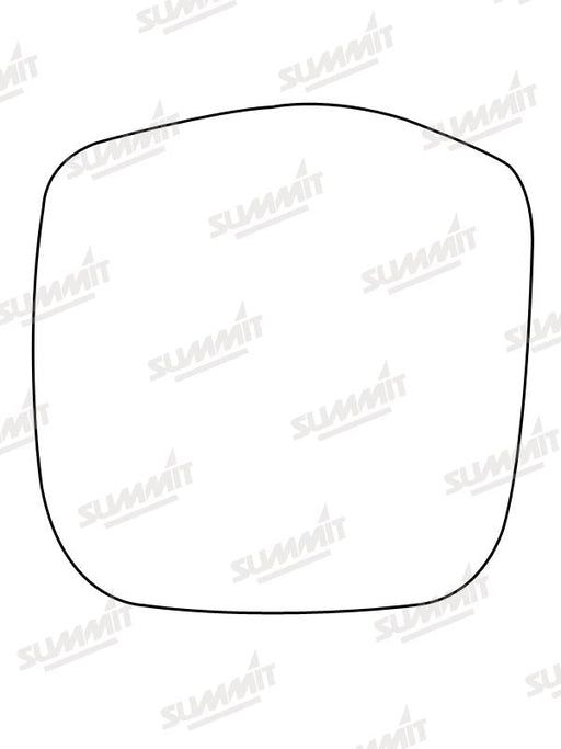 Summit Stick-On Commercial Mirror Glass fits Toyota Hi-Ace Power Van LHS Summit - Dynamic Drive