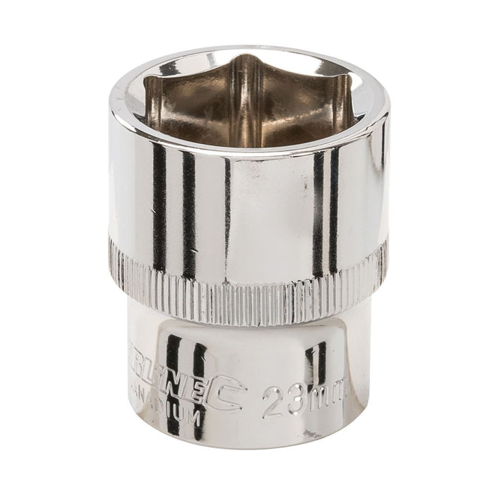 Silverline Socket 1/2" Drive 6pt Metric 23mm Silverline - Dynamic Drive