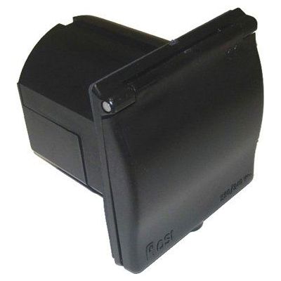 W4 Mains Inlet Square Black 20013B W4 - Dynamic Drive