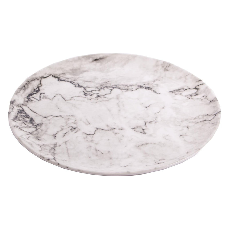 4 x Reusable Plastic Melamine Granite Pattern 11" Dinner Plate for Camping Picnic UK Camping And Leisure - Dynamic Drive