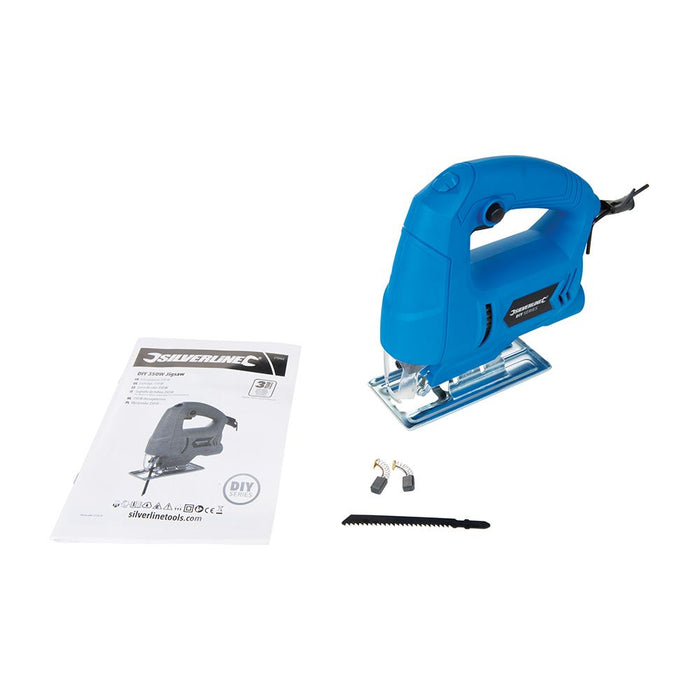 Silverline 270462 DIY 350W Jigsaw Wood/Steel Cutting Machine Jig Saw Power Tool Silverline  - Dynamic Drive