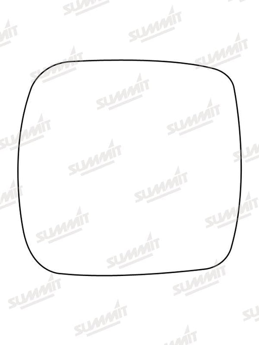 Summit Heated Base Plate With Standard Mirror Glass fits Renault Kangoo 08 on LHS RHS Summit - Dynamic Drive