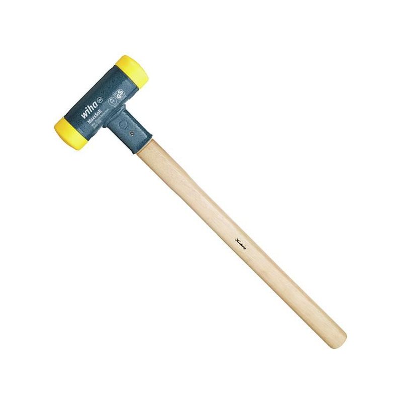 Wiha Soft-Face Dead-Blow Hammer Hickory Handle 1710g Wiha - Dynamic Drive