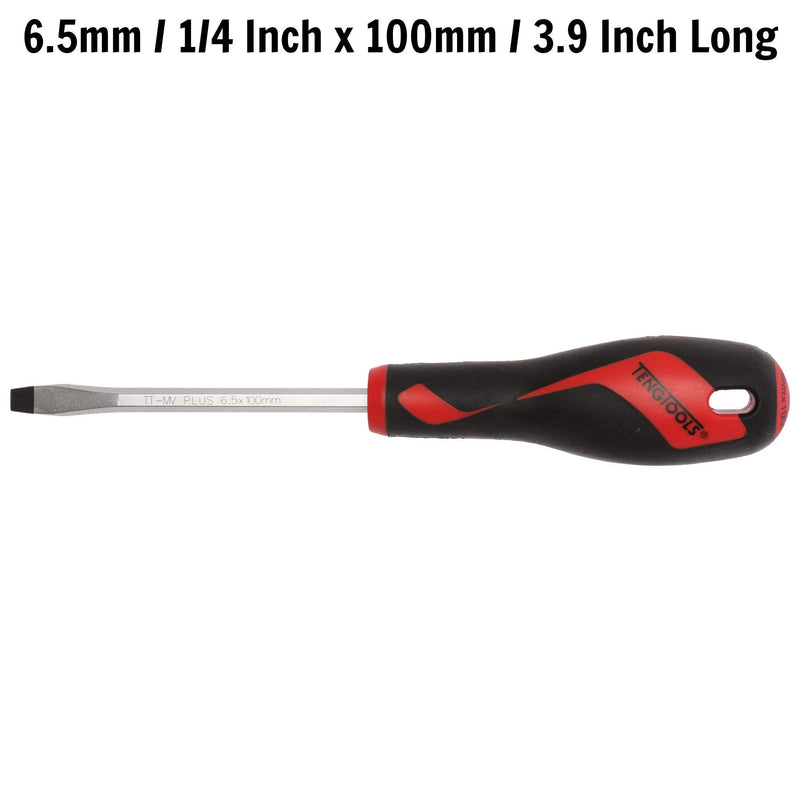 Teng Tools Flat Screwdriver 1.2 x 6.5 x 100mm L Hex Shaft Teng Tools - Dynamic Drive