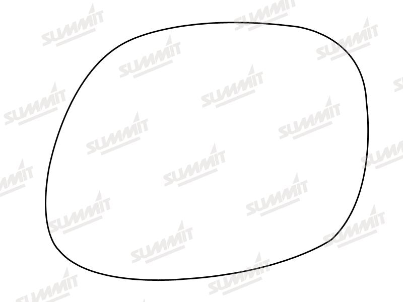 Summit Stick-On Standard Mirror Glass fits Toyota Rav 4 LHS Summit - Dynamic Drive