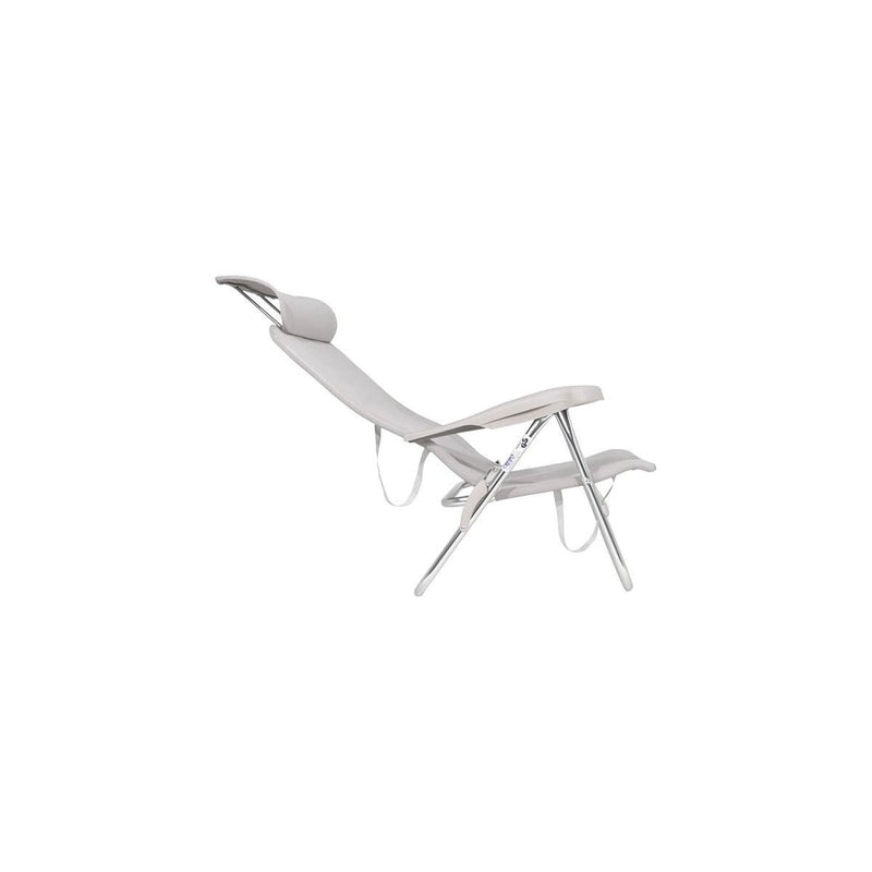 Crespo Beach Chair AL/205 Compact Light Grey Crespo - Dynamic Drive