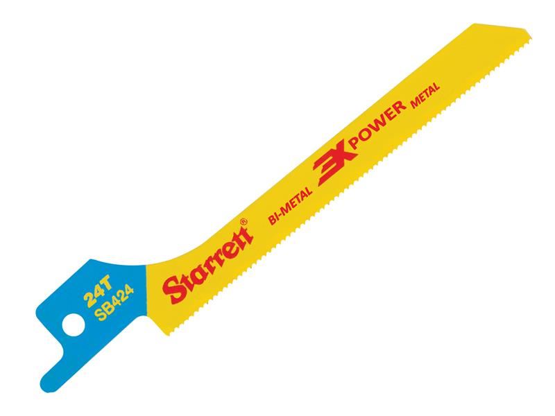 Starrett SB424-5 Bi-Metal Reciprocating Blade, Metal Scroll 100mm 24 TPI (Pack 5) Starrett - Dynamic Drive