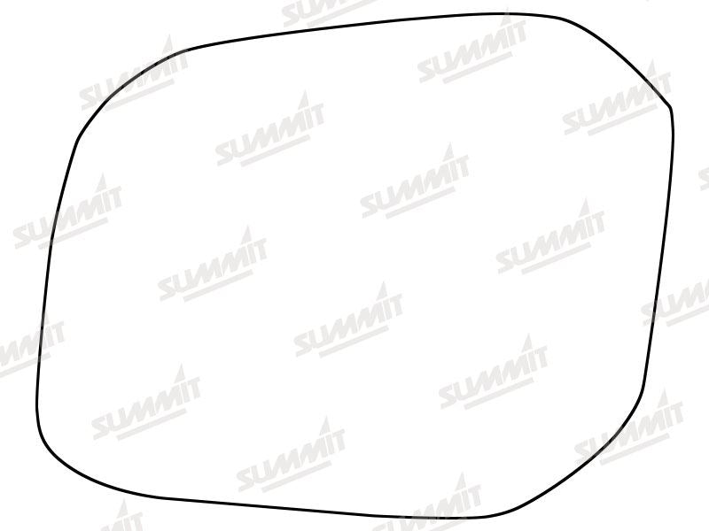 Summit Stick-On Standard Mirror Glass fits Volkswagen Caddy (MPV Only) 16 on LHS Summit - Dynamic Drive