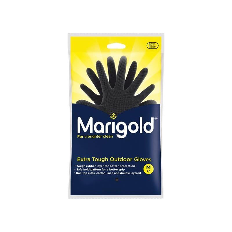 Marigold Extra Tough Outdoor Gloves - Medium (6 Pairs) Marigold - Dynamic Drive