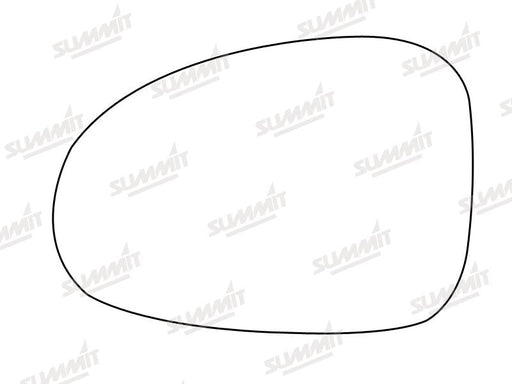 Summit Stick-On Standard Mirror Glass fits Daewoo Matiz LHS Summit - Dynamic Drive
