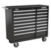 Sealey Rollcab 16 Drawer with Ball-Bearing Slides Heavy-Duty Black AP41169B Sealey - Dynamic Drive