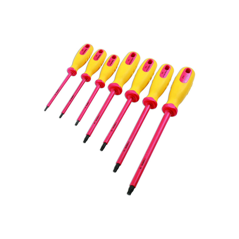 Laser Insulated Star Screwdriver Set 7pc 7448 Laser - Dynamic Drive
