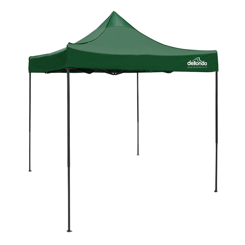 Dellonda 2x2m Pop-Up Gazebo Heavy Duty with Carry Bag - Dark Green Dellonda - Dynamic Drive