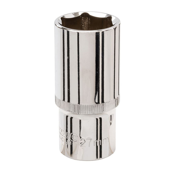 Silverline Deep Socket 1/2" Drive 6pt Metric 27mm Silverline - Dynamic Drive