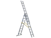 Zarges D-Rung Combination Ladder 3-Part 3 x 8 Rungs Zarges - Dynamic Drive