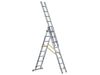 Zarges D-Rung Combination Ladder 3-Part 3 x 8 Rungs Zarges - Dynamic Drive