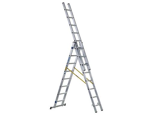 Zarges D-Rung Combination Ladder 3-Part 3 x 8 Rungs Zarges - Dynamic Drive