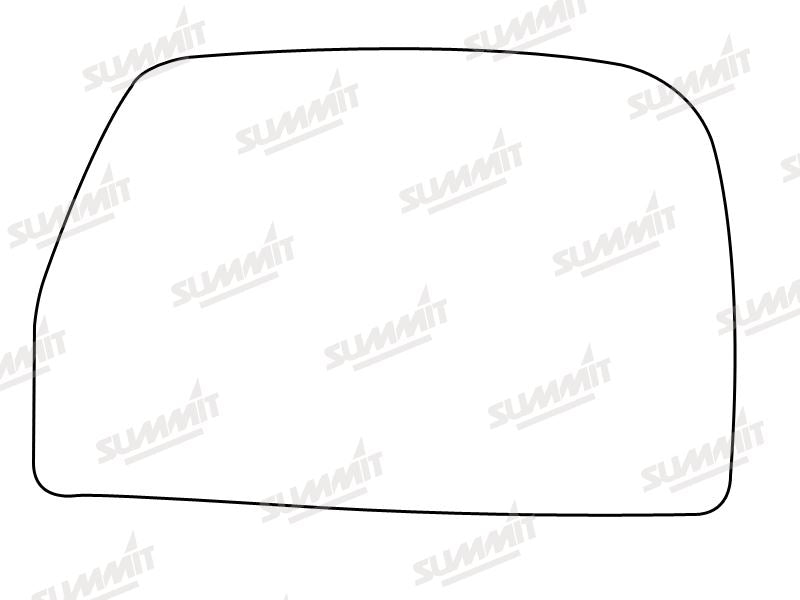 Summit Stick-On Commercial Lower Blind-Spot Mirror Glass fits Iveco Daily RHS Summit - Dynamic Drive