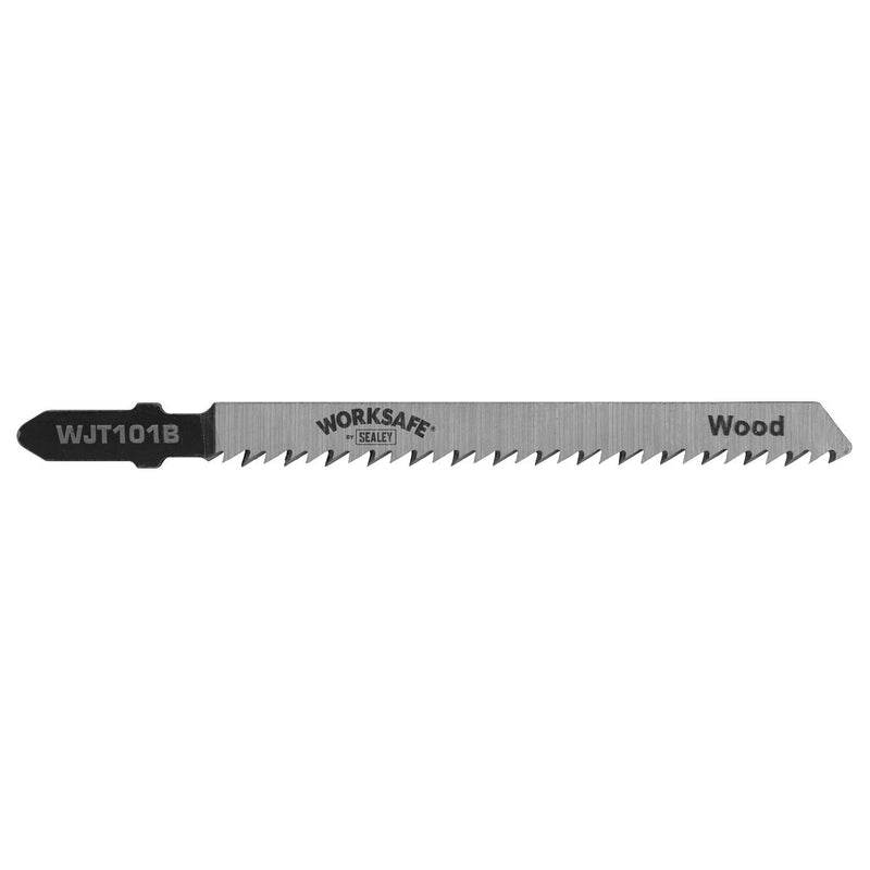 Sealey Jigsaw Blade Wood & Plastics 75mm 10tpi Pack of 5 WJT101B Sealey - Dynamic Drive