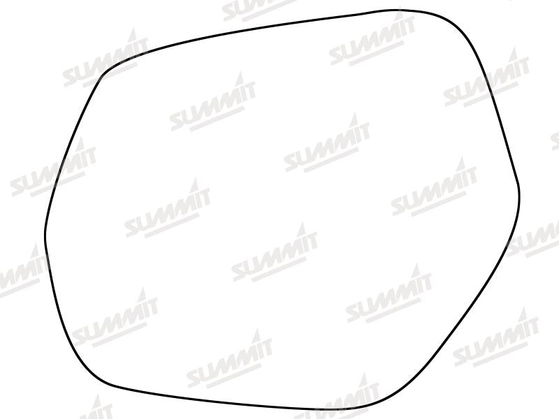 Summit Stick-On Standard Mirror Glass fits Honda HR-V 14 on LHS Summit - Dynamic Drive