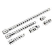 Sealey Wobble/Rigid Extension Bar Adaptor & Universal Joint Set 6pc 3/8"Sq Drive Sealey - Dynamic Drive