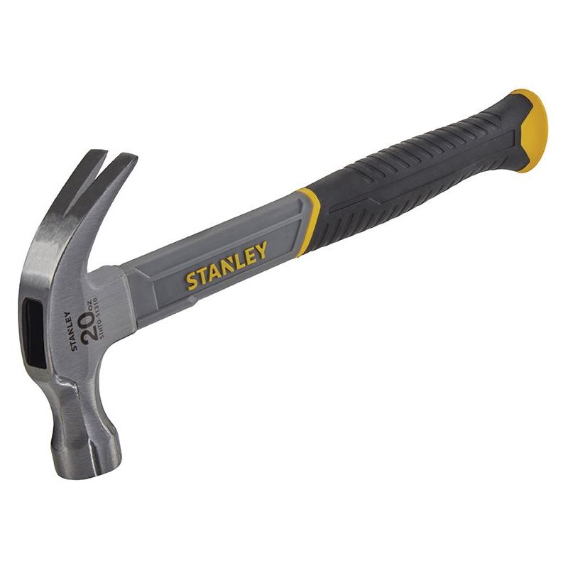 Stanley® Hand Tools Curved Claw Hammer Fibreglass Shaft 570g (20oz) STANLEY® Hand Tools - Dynamic Drive