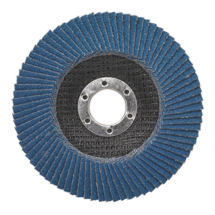 Sealey Flap Disc Zirconium115mm22mm Bore 60Grit FD11560 Sealey - Dynamic Drive