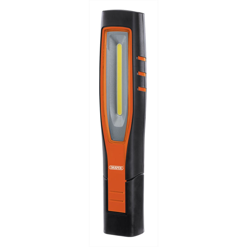Draper COB/SMD LED Rechargeable Inspection Lamp, 10W, 1,000 Lumens, Orange 11766 Draper - Dynamic Drive
