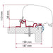 Fiamma Adapter Caravan Standard 425 (98655Z182) Fiamma - Dynamic Drive
