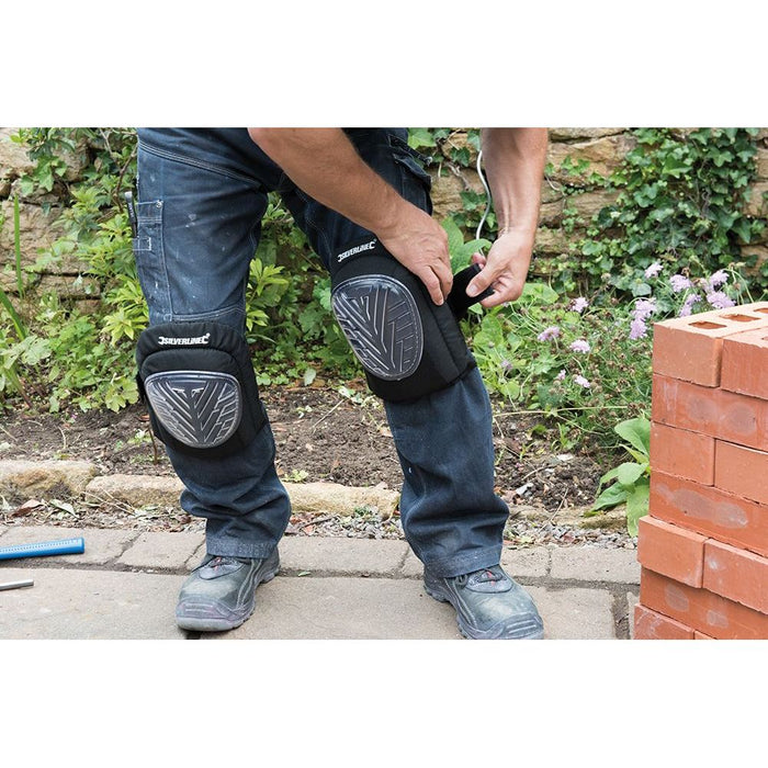 Silverline Hard Cap Gel Knee Pads Adjustable 633711 Silverline  - Dynamic Drive