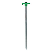 20 x Heavy Duty Hard Ground 25cm Rock Peg Green Hook Top Camping Awning Tent Quest - Dynamic Drive