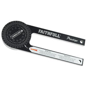 Faithfull Prestige Mitre Saw Protractor Black Aluminium Faithfull - Dynamic Drive