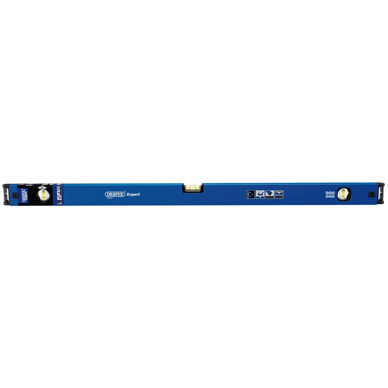 Draper Box Section Level with Magnified Vial and Side View Vial, 900mm 75123 Draper - Dynamic Drive