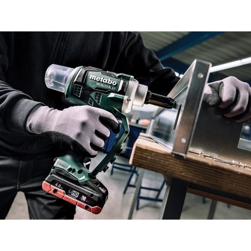 Metabo NP 18 LTX BL 5.0 Brushless Rivet Gun + metaBOX 18V Bare Unit Metabo - Dynamic Drive