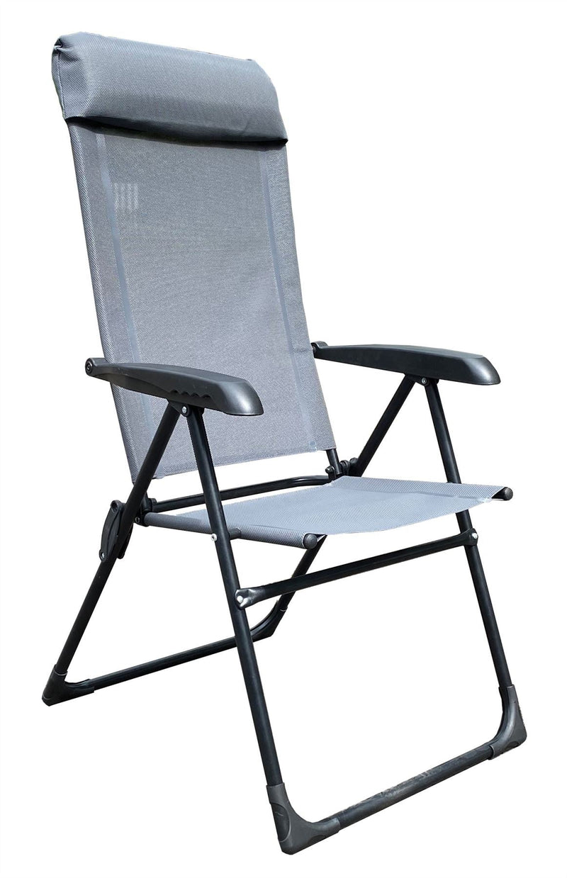 Quest Hygrove Recline Grey Camping Chair Quest - Dynamic Drive