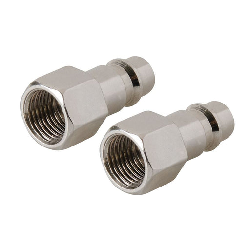 Silverline Euro Air Line Bayonet Female Thread Coupler 2pk 1/4" BSP Silverline - Dynamic Drive