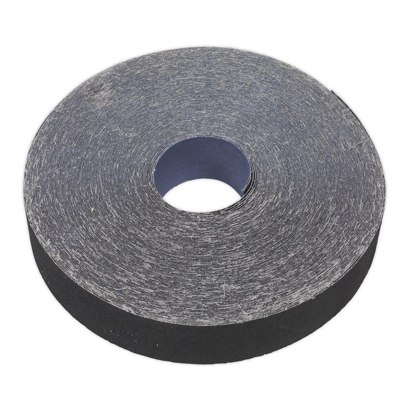 Sealey Emery Roll Blue Twill 25mm x 50m 150Grit ER2550150 Sealey - Dynamic Drive