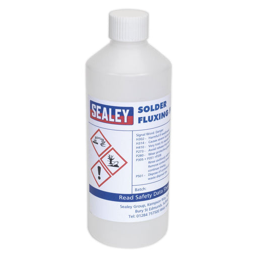 Sealey Solder Fluxing Fluid 500ml Bottle SOLFLUX Sealey - Dynamic Drive
