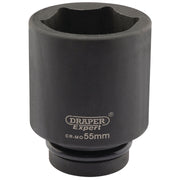 Draper Expert HI-TORQ 6 Point Deep Impact Socket, 1" Sq. Dr., 55mm Draper - Dynamic Drive