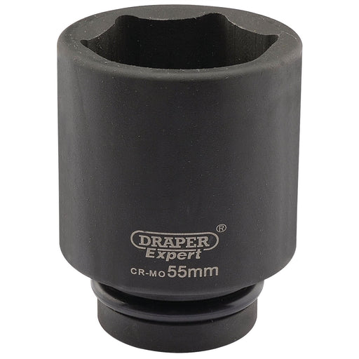 Draper Expert HI-TORQ 6 Point Deep Impact Socket, 1" Sq. Dr., 55mm Draper - Dynamic Drive