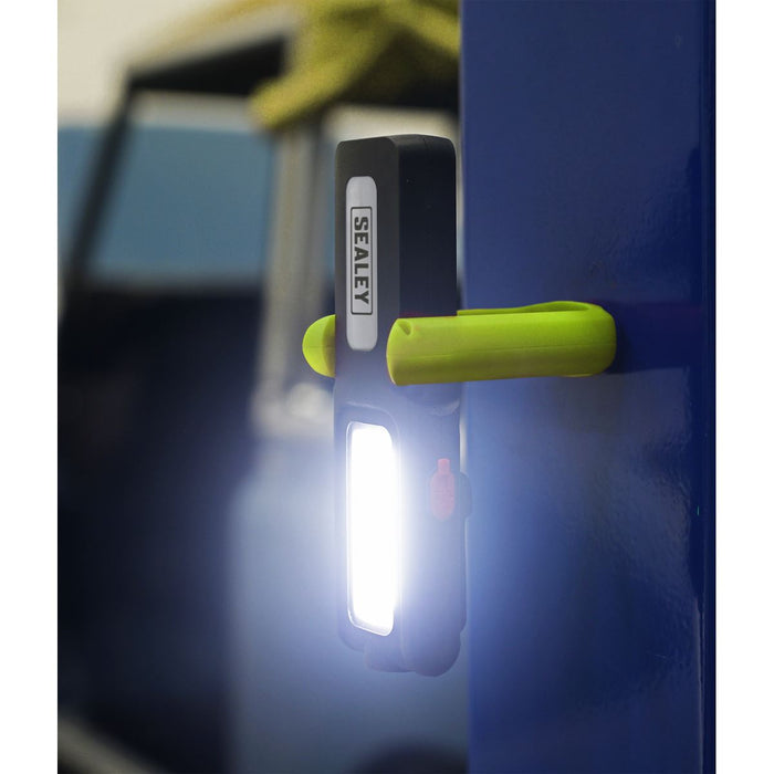 Sealey Rechargeable Inspection Light 5W COB & 3W SMD LED with Power Bank Green Sealey - Dynamic Drive